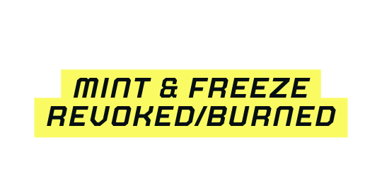 MINt Freeze Revoked BURNED